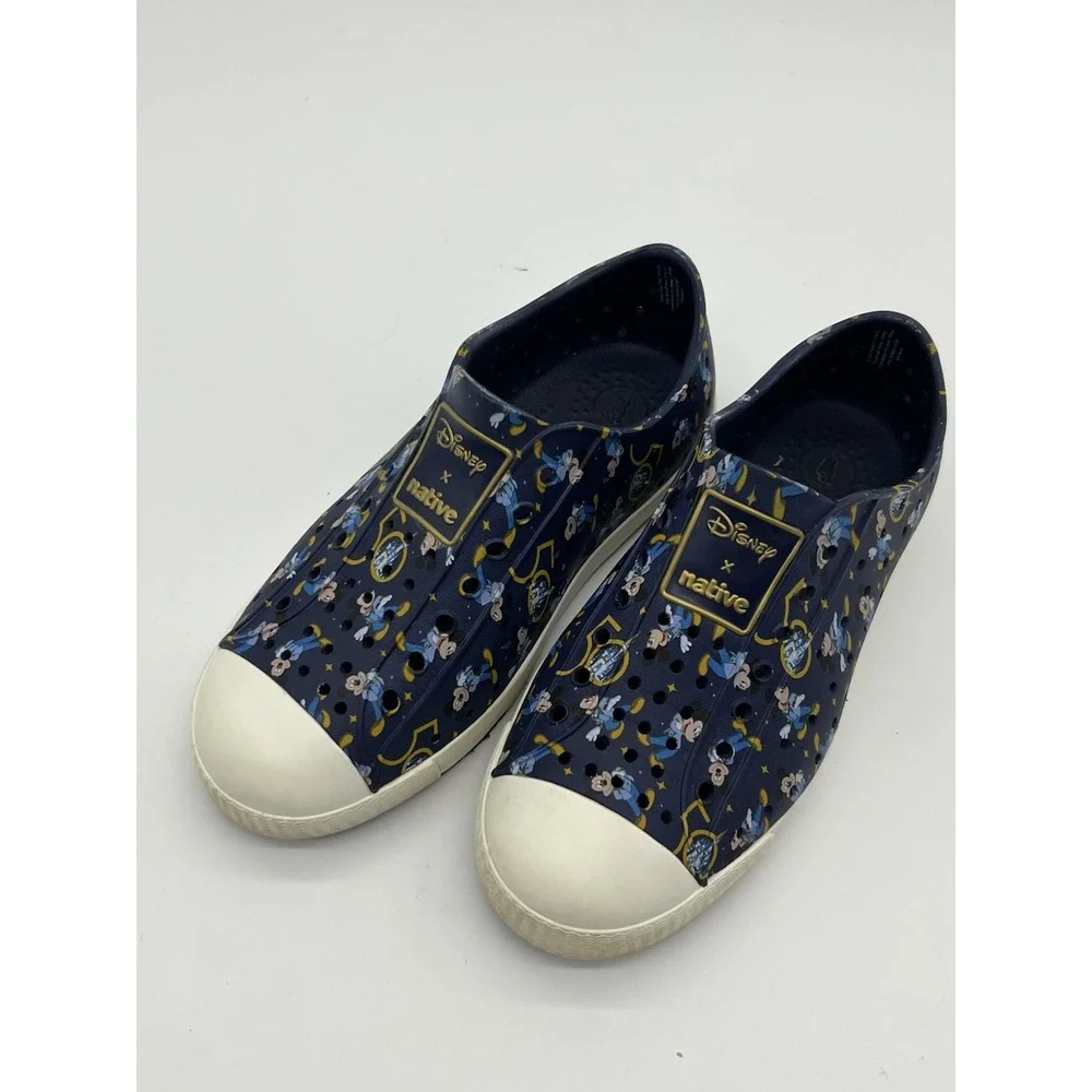 Disney Native 50th Anniversary‎ Blue  Mickey Mouse Shoes Toddler Kids 1.5